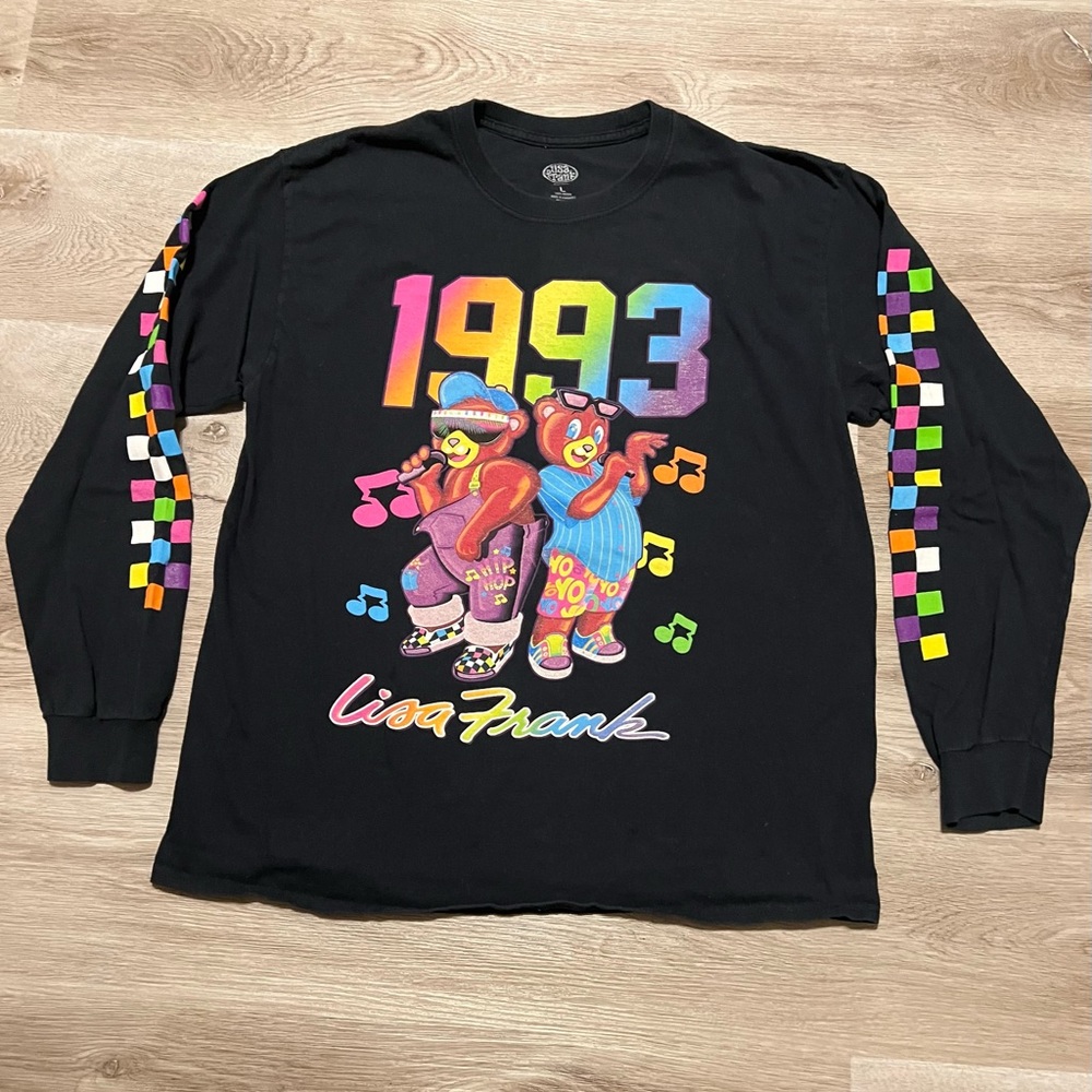 Lisa Frank Retro Vintage 1993 Long Sleeve Tee Hip Hop Teddy Bears